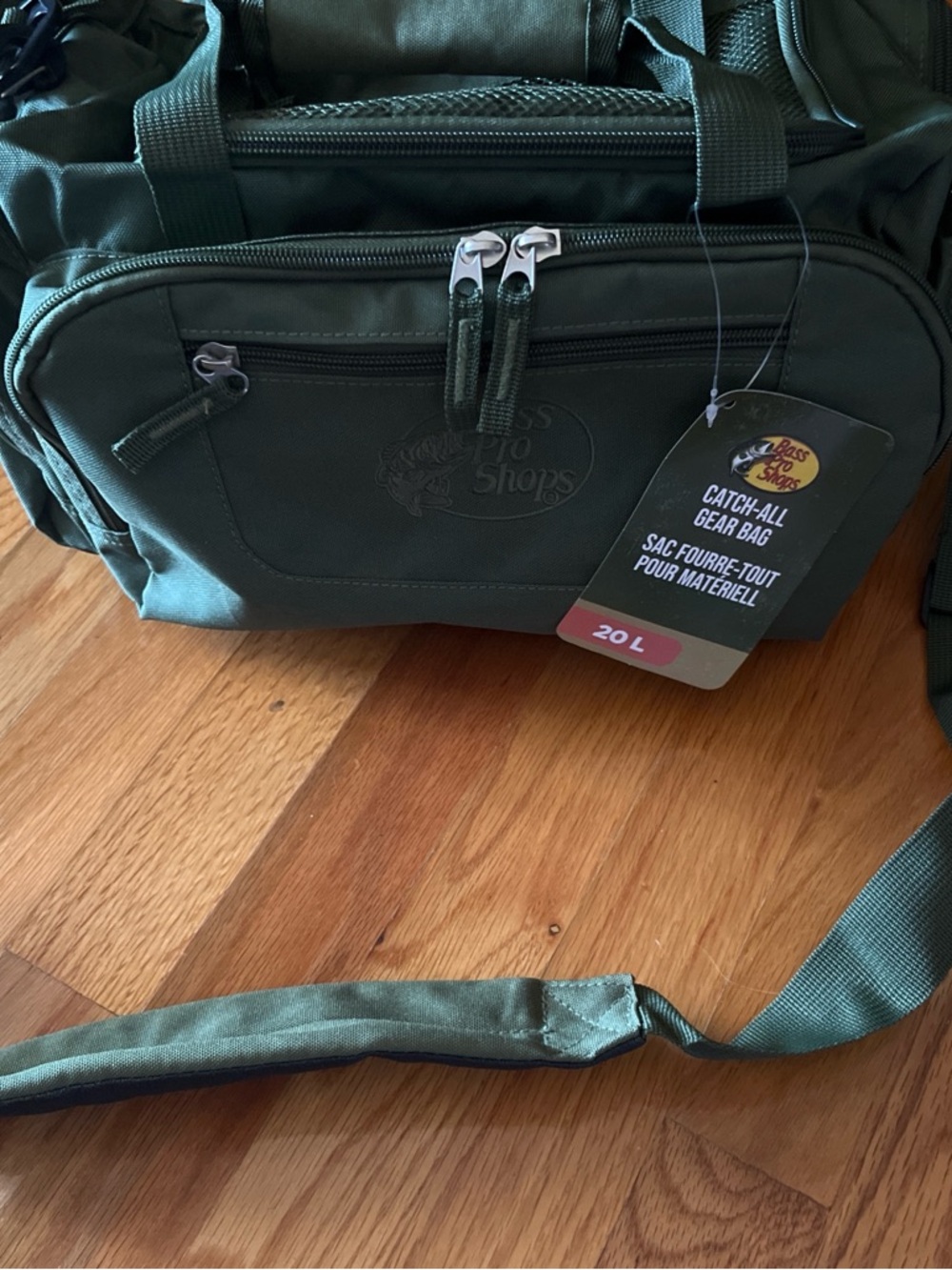 Bass Pro Shops Olive Green Catch-All Messenger Bag